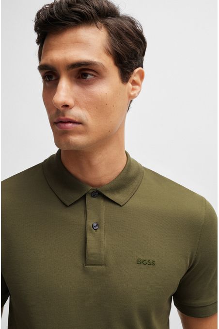 POLO PIQUÉ REGULAR FIT DE ALGODÓN CON LOGO BORDADO HOMBRE
