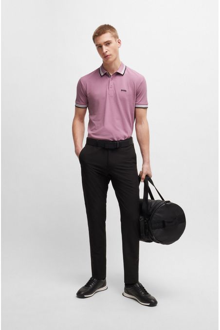 POLO PIQUÉ REGULAR FIT DE PIQUÉ DE ALGODÓN CON LOGO EN EL REVERSO HOMBRE