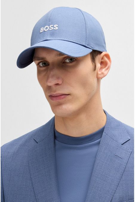 GORRA DE SARGA DE ALGODÓN CON LOGO BORDADO HOMBRE