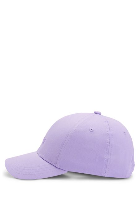 GORRA DE SARGA DE ALGODÓN CON LOGO BORDADO MUJER