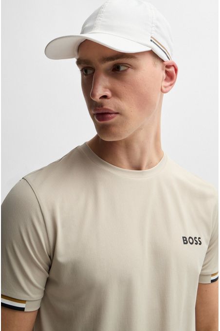 GORRA REPELENTE AL AGUA BOSS X MATTEO BERRETTINI CON DETALLES DE LA MARCA HOMBRE