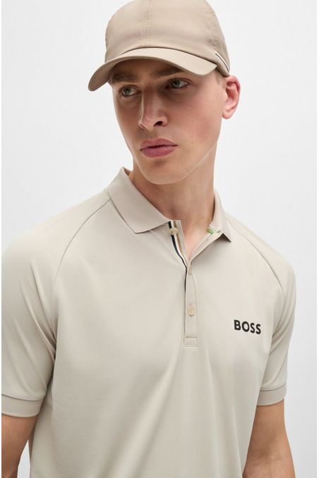 GORRA REPELENTE AL AGUA BOSS X MATTEO BERRETTINI CON DETALLES DE LA MARCA HOMBRE