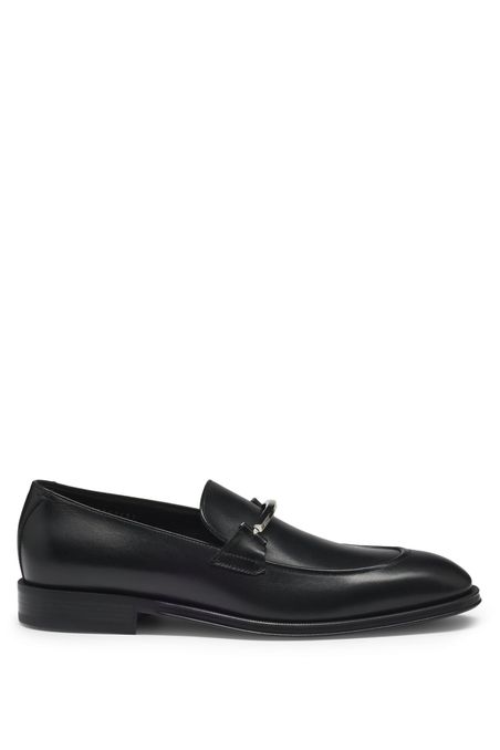 MOCASINES DE PIEL CON HERRAJES DE LA MARCA HOMBRE Negro 50516463001