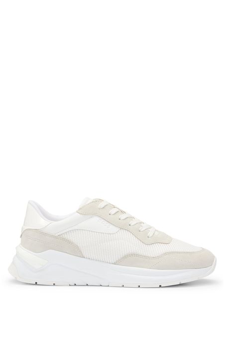 ZAPATILLAS DE DIFERENTES MATERIALES CON ANTE Y PIEL SINTÉTICA MUJER
