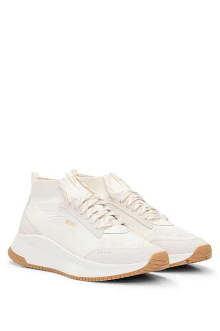 ZAPATILLAS TTNM EVO DE CAÑA MEDIA CON EMPEINES DE PUNTO MUJER