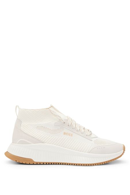 ZAPATILLAS TTNM EVO DE CAÑA MEDIA CON EMPEINES DE PUNTO MUJER