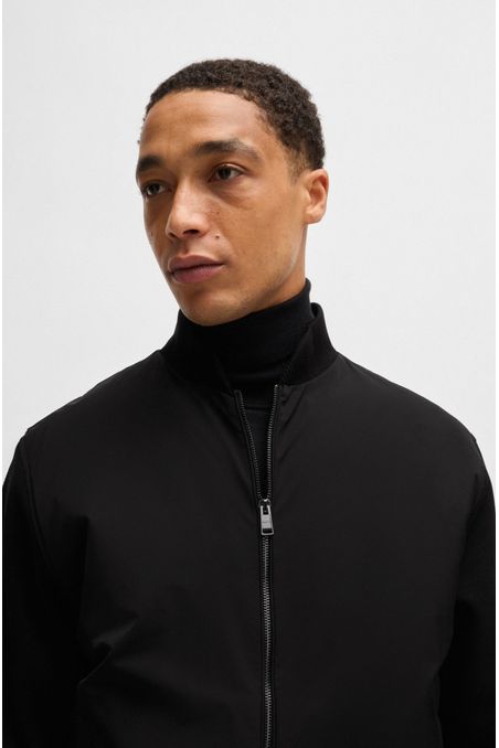 CASACA REGULAR FIT HÍBRIDA CON CREMALLERA Y PANEL ACOLCHADO HOMBRE