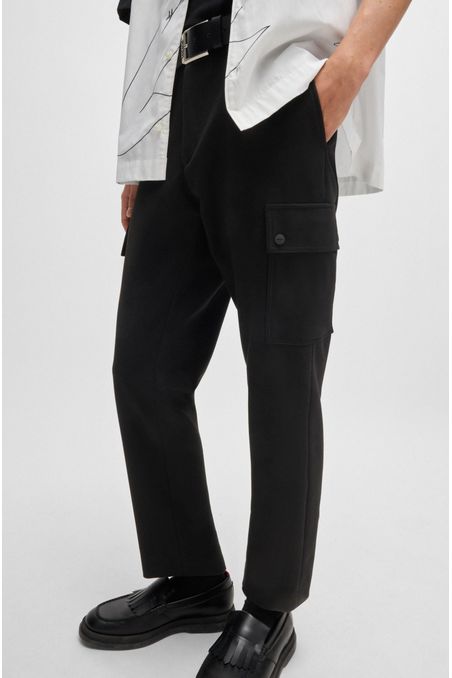 PANTALONES CARGO DE PUNTO ELÁSTICO TÉCNICO CASUALES HOMBRE