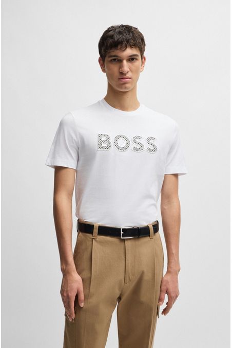 POLO REGULAR FIT DE PUNTO DE ALGODÓN CON DETALLE DE LOGO HOMBRE