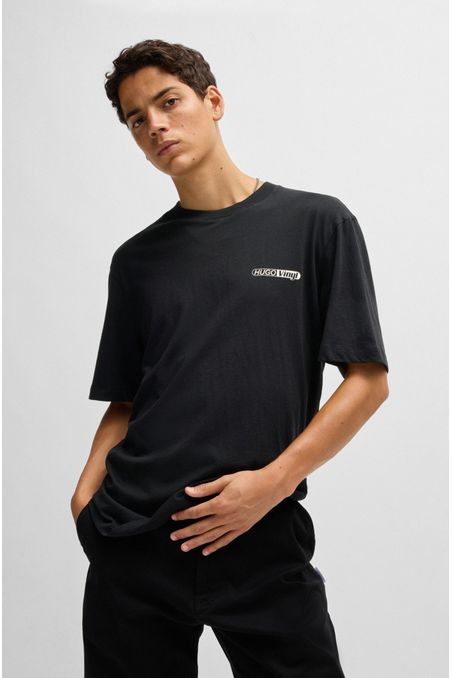 POLO REGULAR FIT DE PUNTO DE ALGODÓN CON ESTAMPADOS GRÁFICOS HOMBRE