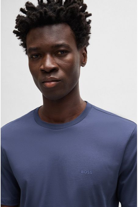 POLO REGULAR FIT DE PUNTO DE ALGODÓN CON LOGO ESTAMPADO HOMBRE