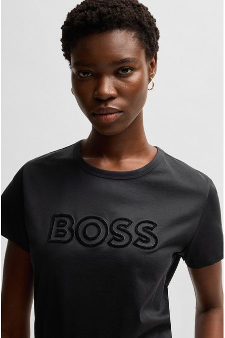 POLO SLIM FIT DE ALGODÓN MERCERIZADO CON DETALLE DE LOGO MUJER
