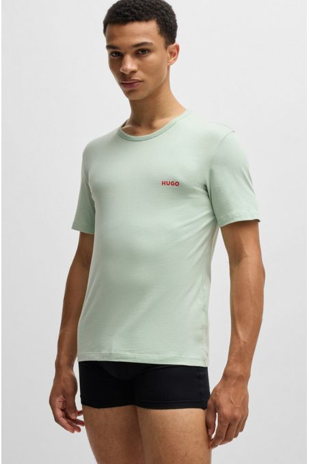 PAQUETE DE TRES POLOS INTERIORES REGULAR FIT DE ALGODÓN CON LOGO ESTAMPADO HOMBRE