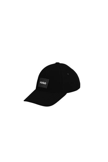 GORRA DE SARGA DE ALGODÓN CON ETIQUETA CON LOGO MUJER