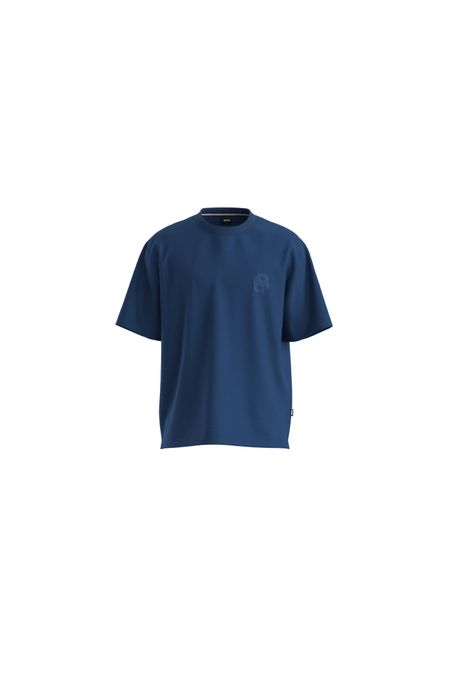 POLO OVERSIZE FIT CON ESTAMPADO DE LA MARCA HOMBRE