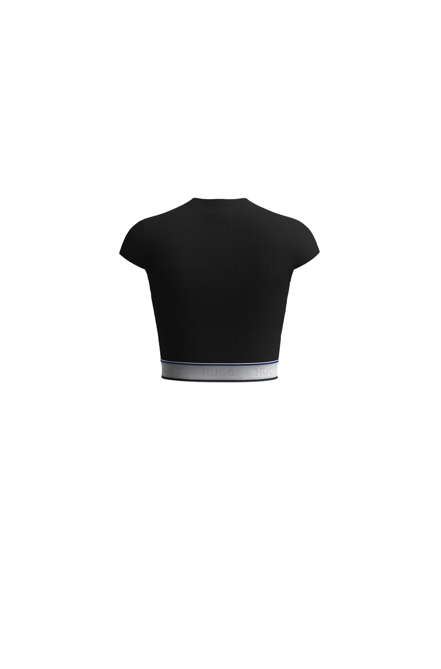 TOP DE ALGODÓN ELÁSTICO CON LOGO MUJER