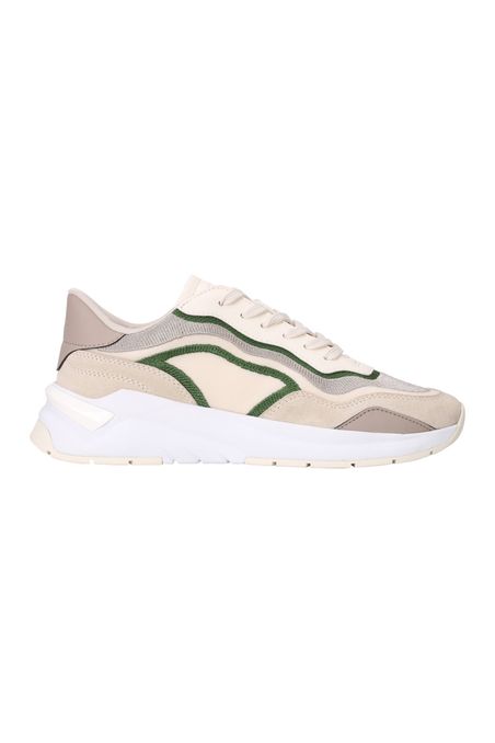 ZAPATILLAS CON CORDONES CON MALLA BORDADA MUJER