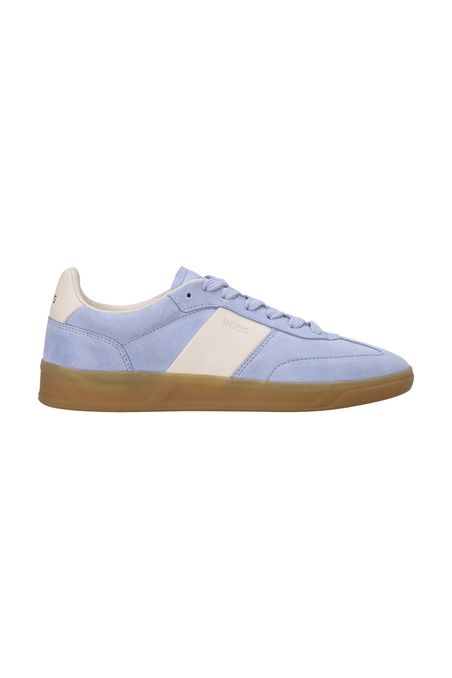 ZAPATILLAS CON CORDONES EN MEZCLA DE MATERIALES MUJER