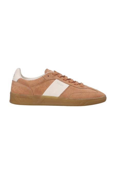 ZAPATILLAS CON CORDONES EN MEZCLA DE MATERIALES MUJER