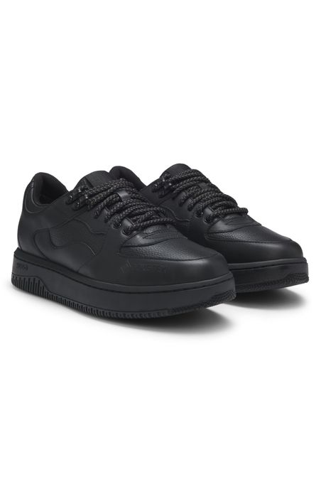 ZAPATILLAS DE PIEL CON CORDONES HOMBRE