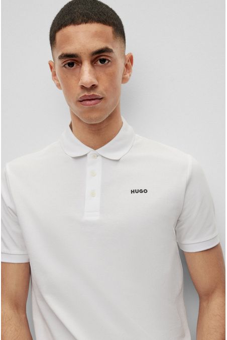 POLO DE PIQUÉ REGULAR FIT DE ALGODÓN CON LOGO ESTAMPADO HOMBRE