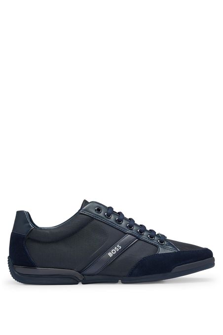 ZAPATILLAS DE MEZCLA DE MATERIALES CON PIEL SINTÉTICA HOMBRE