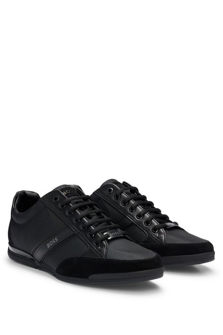ZAPATILLAS DE MEZCLA DE MATERIALES CON PIEL SINTÉTICA HOMBRE
