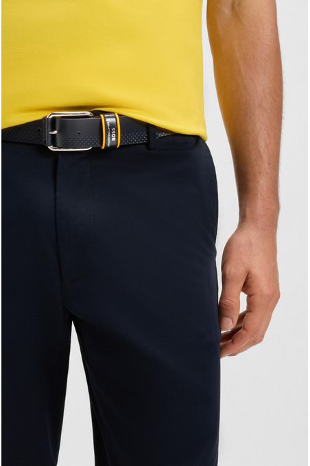 CINTURÓN DE PIEL ITALIANA CON DISEÑO EXCLUSIVO HOMBRE