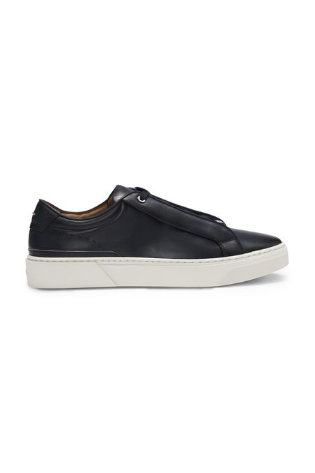 ZAPATILLA DE PIEL ITALIANA CON DISEÑO EXCLUSIVO HOMBRE