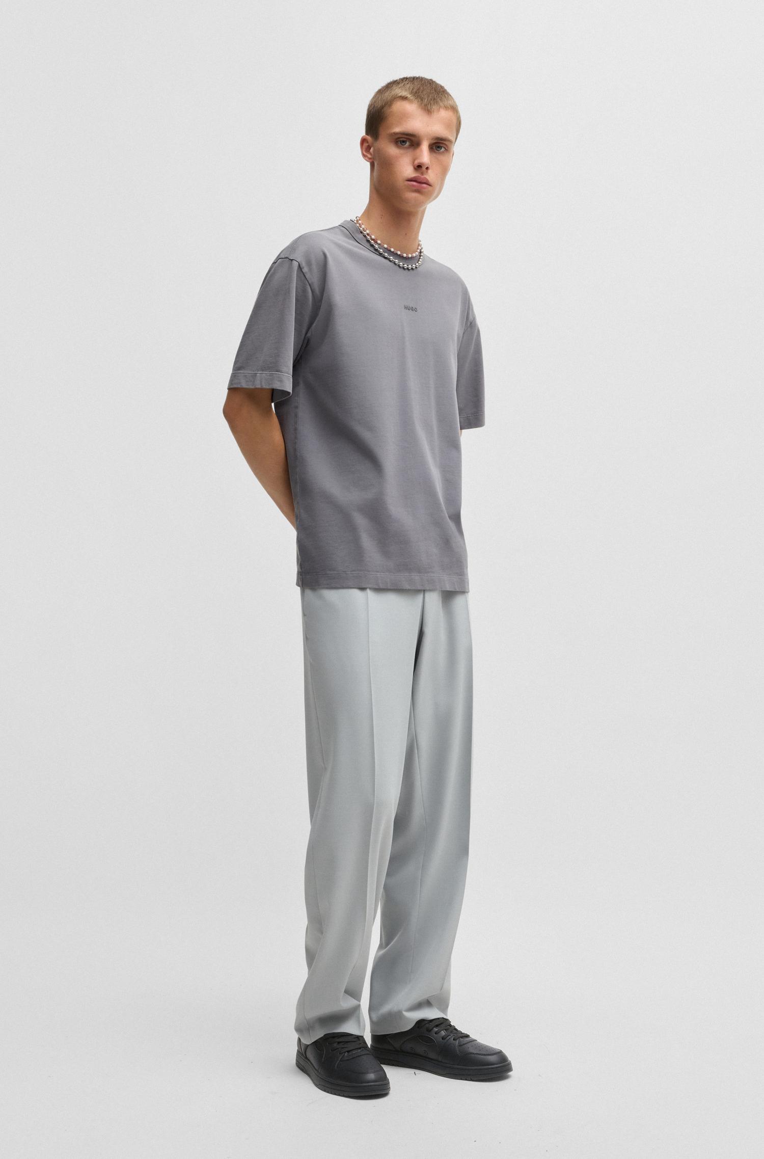 ZAPATILLA DE PIEL ITALIANA CON LOGO DESTACADO HOMBRE