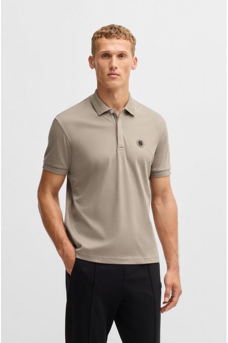 POLO DE ALGODÓN PIQUÉ CON DISEÑO EXCLUSIVO HOMBRE