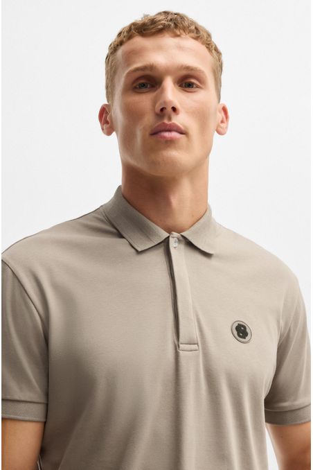 POLO DE ALGODÓN PIQUÉ CON DISEÑO EXCLUSIVO HOMBRE