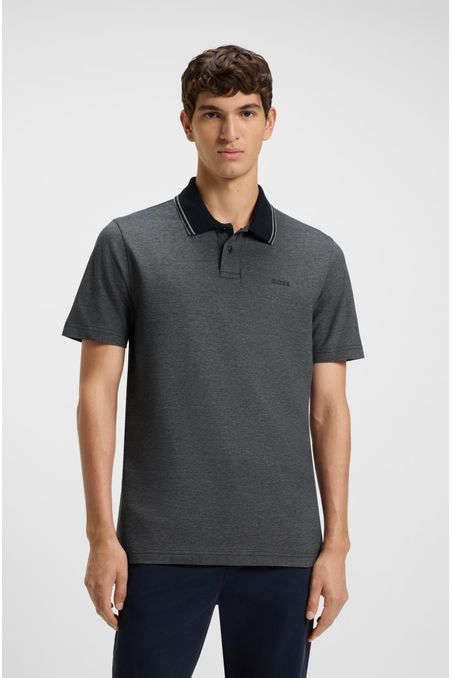 POLO DE ALGODÓN PIQUÉ CON LOGO DESTACADO HOMBRE