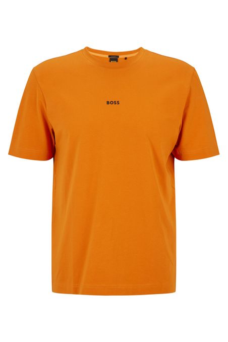 POLERA DE ALGODÓN PIQUÉ CON LOGO DESTACADO HOMBRE