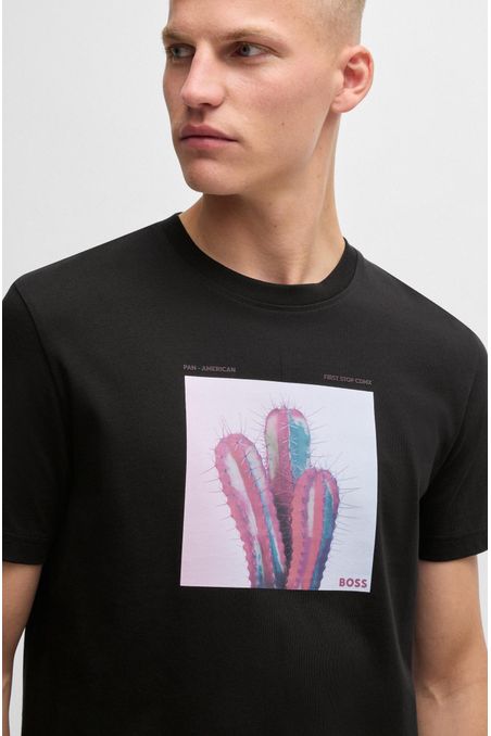 POLERA DE ALGODÓN PIQUÉ CON DETALLE PREMIUM HOMBRE