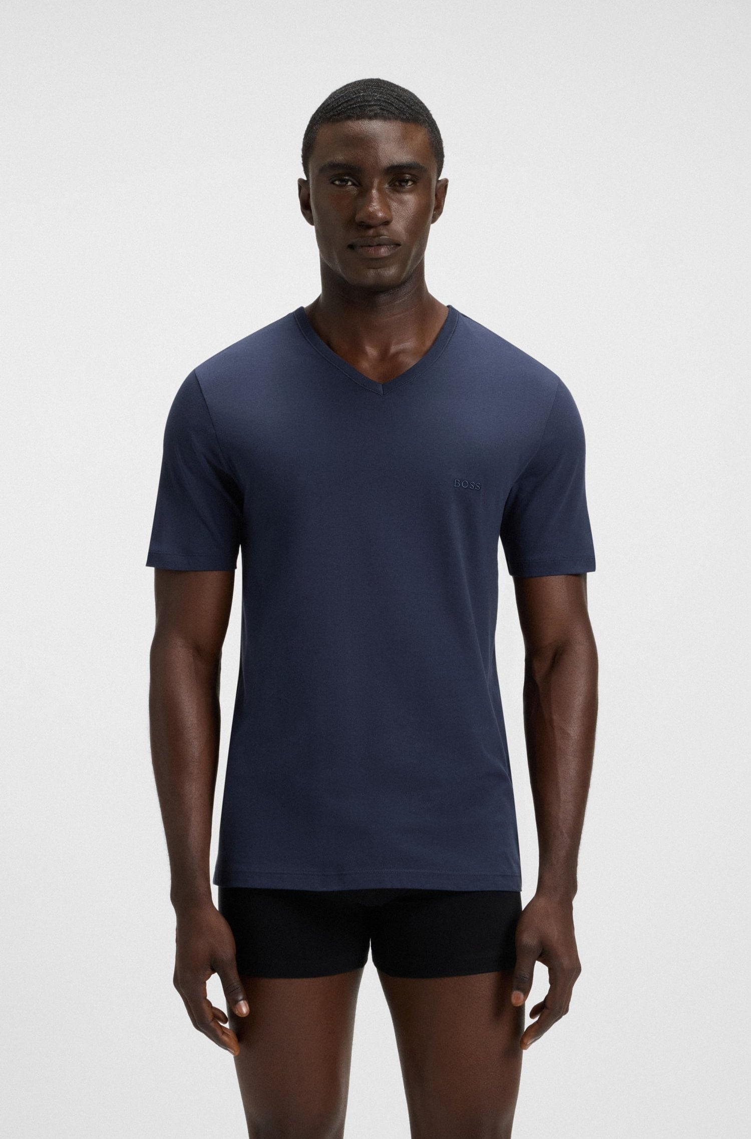 PAQUETE DE 3 POLOS INTERIORES DE PUNTO DE ALGODÓN HOMBRE