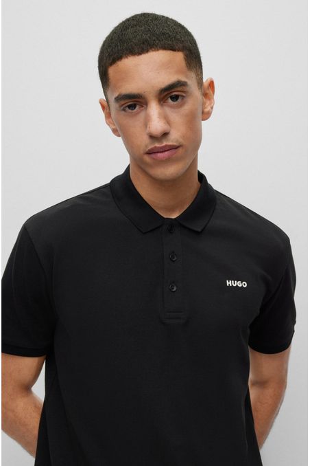 POLO DE PIQUÉ REGULAR FIT DE ALGODÓN CON LOGO ESTAMPADO HOMBRE