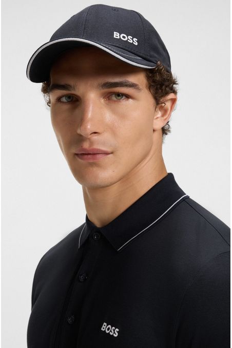 GORRA DE SARGA DE ALGODÓN CON LOGO BORDADO GORRA HOMBRE