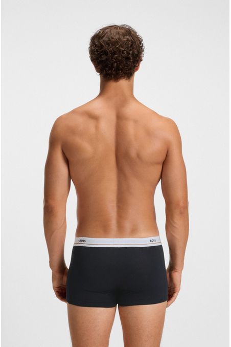 PAQUETE DE CINCO BÓXER DE ALGODÓN ELÁSTICO CON LOGO EN LA CINTURA CALZONCILLOS HOMBRE