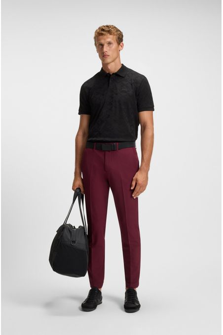 POLO DE ALGODÓN CON JACQUARD CIRCULAR POLO RELAXED FIT HOMBRE