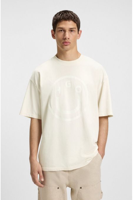 POLO OVERSIZE FIT DE ALGODÓN CON LOGO DE LA NUEVA TEMPORADA PLAYERA OVERSIZE FIT MUJER