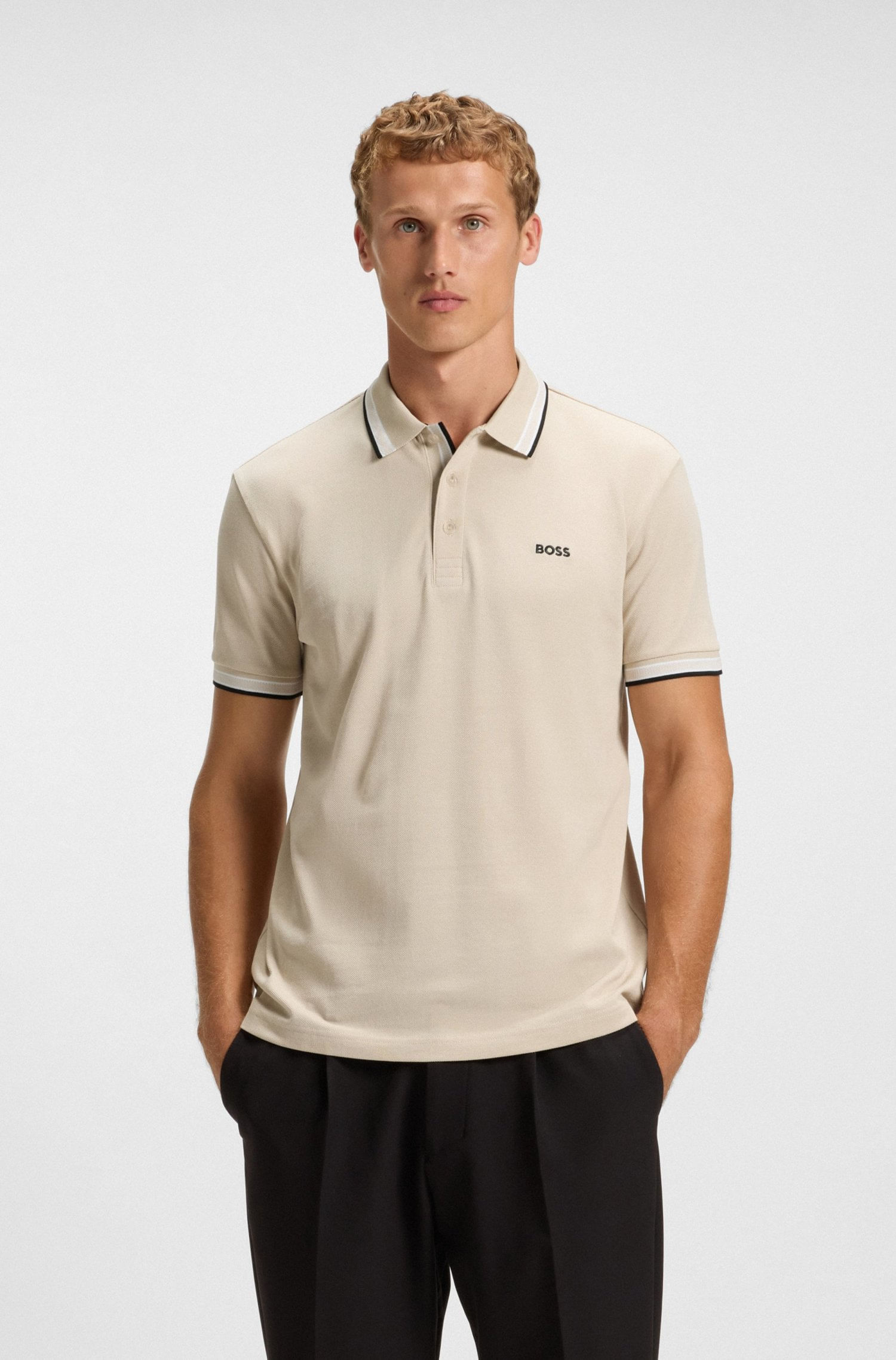POLO PADDY DE PIQUÉ DE ALGODÓN POLO REGULAR FIT HOMBRE