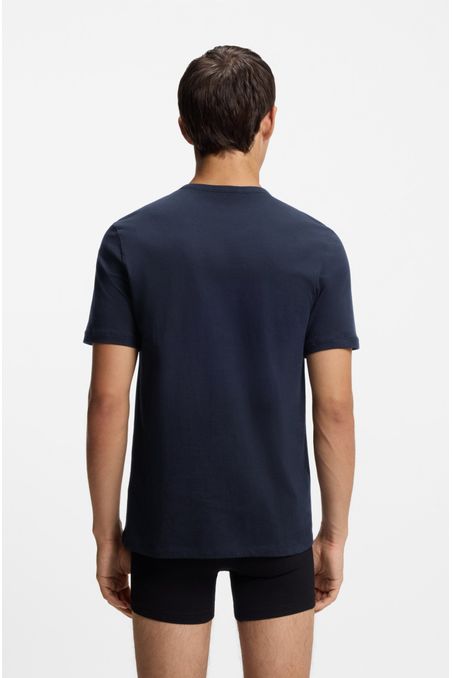 PAQUETE DE TRES POLERAS INTERIORES DE ALGODÓN INTERIOR REGULAR FIT HOMBRE